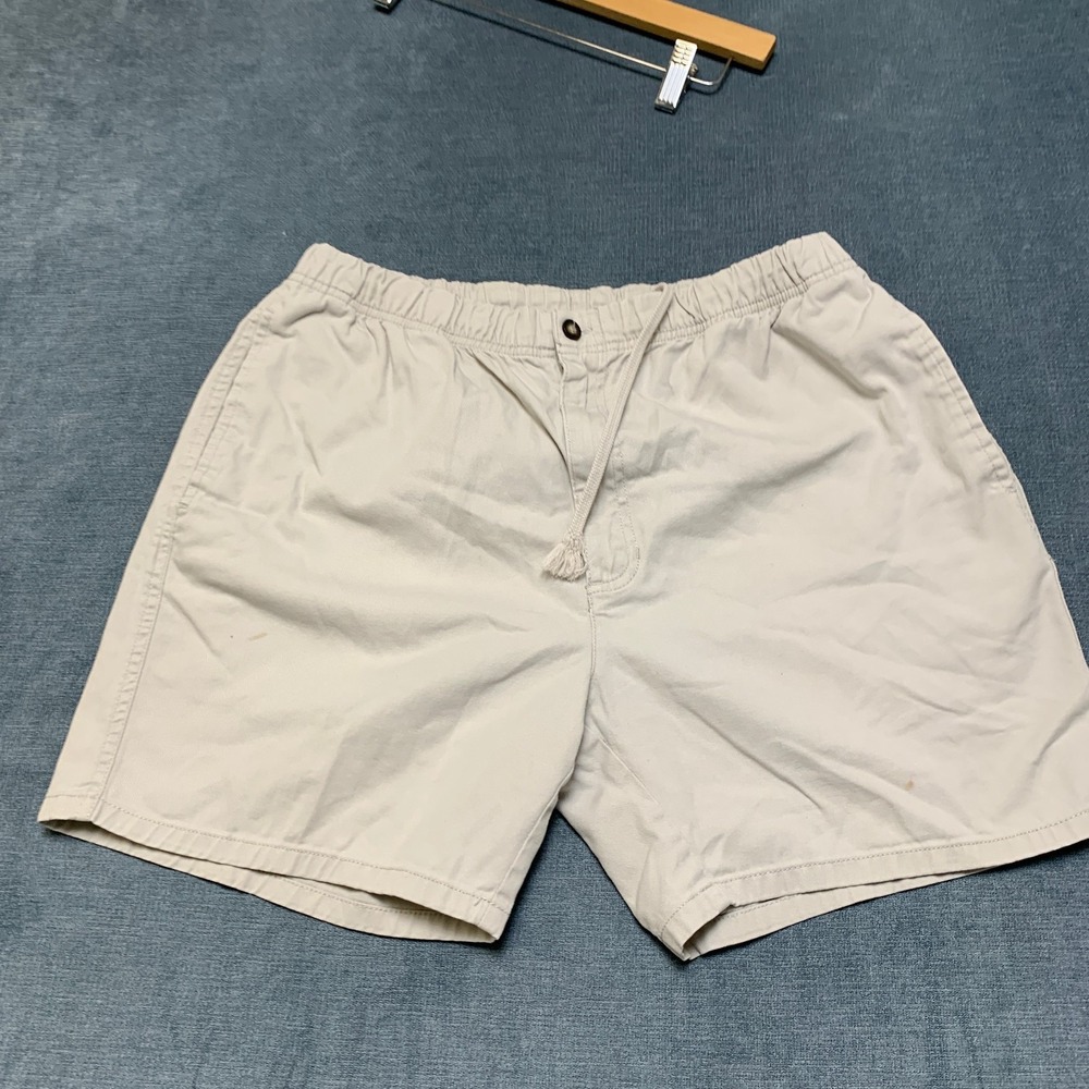 Towncraft Shorts Mens 31W Beige Comfort Lightweight Pleated Drawstring Outdoor
